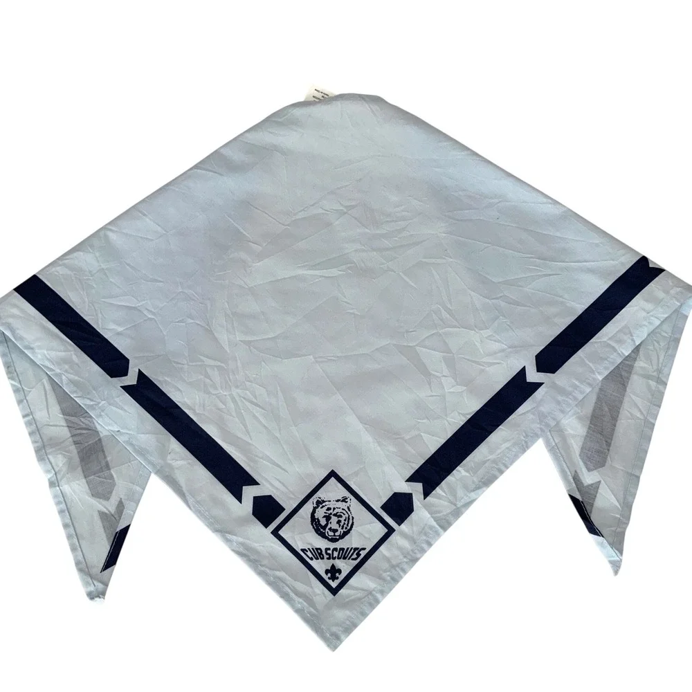 Boy Scouts Cub Scouts Bear Blue Uniform Scarf Bandana Neckerchief
